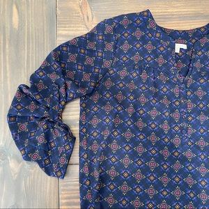 Women’s Skies are Blue 3/4 sleeve top - L